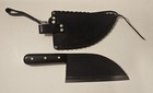 Dellinger 13  Meat Cleaver - Chefs Knife  8  Blade W leather  Sheath