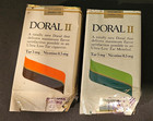 Vintage Doral Ii Menthol   Regular  Cigarettes  Soft Pack  Empty- Lot Of 2--read