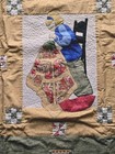 Handmade Hand Stitched Sewing Room Quilt Wall Hanging Applique Lap Throw 40 x34 