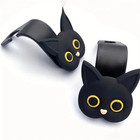 2pcs 3d Cartoon Cat Car Seat Headrest Hooks     Cute Vehicle Organizer For Bags