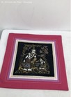 Vintage Lot Of 4 Pink 1950s Thai Silk Pillow Cases 16x16 In Buddhism Great Cond 