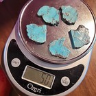 Natural Kingman Turquoise Rough Slab 50g Hardstone Spiderweb Matrixblue Lapidary