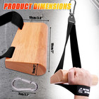 Ergonomic Arm Wrestling Handle With Wooden Grip  Wrist   Forearm Strength Traini