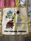 Vtg Wwii Era Pillow Covers Fort Benning Gordon   Oglethorpe Camp Gordon Georgia