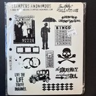 Tim Holtz Stampers Anonymous Mini Muse Um Cling Rubber Stamps Cms063  read