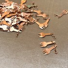 Copper Fork Jewelry Making Charms Vintage From India - 1  Set Of 100