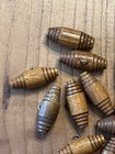 Vintage Wooden Toggle Buttons 1 25    Wood Metal Shank 60s 70s Warm Brown Boho