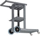Janitorial Cart Short Platform Cart With 25 Gallon Trash Bag For Restaurants    