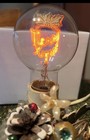 Vintage Aerolux Neon Merry Xmas Light With Frosted Glass Base 