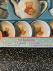 Vintage Child s 13 Piece Miniature Porcelain Little Bear Tea Set - Original Box