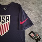 Nike Men s Usa World Cup Soccer Team Shirt Bue Size Large New