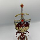 Dragon Statue Dragons Of The Mythical Realm Draco Sword Shield 0866    C
