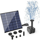 Solar Power Fountain Submersible Floating Water Pump Bird Bath Pond Garden Pool