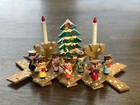 Vtg Wooden Angel Christmas Expansion 1950-60 s Wood Collapsible Japan Mcm