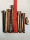 Bobbins Spools Wood Industrial Style 3 -10  Spindles Vtg Wooden Quills Lot-10 