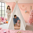 85  Foldable Kids Teepee Tent Children s Play Tent For Indoor   Outdoor  White