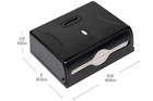 Hand Paper Towel Dispenser Wall Mount Touchless Commercial Folded Bathroom Black