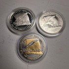 1987 Us Constitution Comm  Silver Dollars  Proof  Uncirc   And Colored  Lot Of 3
