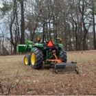 Titan Attachments 3 Point 5 Ft Landscape Rake With Bolt-on Wheels Fits Cat 1