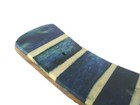 Incense Holder Burner Ash Catcher Blue White Wood Marble Composite Wiccan Pagan