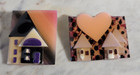  Vintage Jewelry House Pins By Lucinda Mellow   Peaceful Home Brooch Set Of 2
