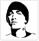 Eminem Image  Logo   Airbrush  Art  Painting  Template  Stencil 