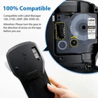 5pk For Dymo D1 Black On White S0720530 Label Tape Cassette 45013 1 2  12mm 160