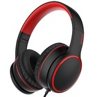 R10 Over-ear Headphones With Microphone  Lightweight Folding Stereo Bass Black