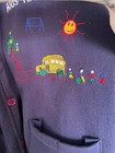 Vintage 90s Kids Are My Business Embroidered Teacher Cardigan Sweatshirt