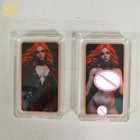 1 Pc Copper Bar Of A Red-haired Witch Wearing A Black Velvet Bodysuit Gift