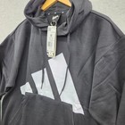 New Adidas Classic Activewear Pullover Hoodie Sweatshirt Mens Size Medium Black