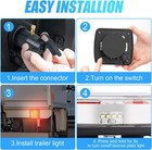 Wireless Led Rear Tail Lights Battery Operated Usb Magnetic Tow Towing Trailer