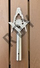 Masonic Lodge Silver Pole Toppers  Freemason Ceremonial Decorative Tops Set Of 4