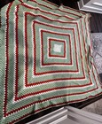 Handmade Crochet Granny Square Blanket Afghan Throw 70   x70   