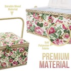 Sewing Basket With Sewing Kit  Sewing Box Organizer With Accessories  Sewing    