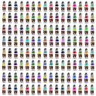 World Famous Tattoo Ink 1oz Blue Red Green Yellow Black Grey Brown Purple Orange