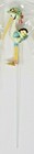 Vintage 1 Plastic Floral Picks Crafts Stork Baby Floral Pick New Green
