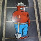 Smokey Bear Porcelain Enamel Sign 15 X 30 Inches