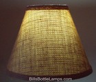 Rustic  bulb Clip  Style Burlap Lamp Shade Table Desk Light  Cottage Cabin Decor