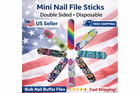 10 Pack Double Sided Manicure Nail File  100 180 Grit Pro Emery Boards Files Toe