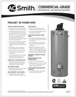 Ao Smith Proline   Xe 50-gallon 62k Btu Power Vent Natural Gas Water Heater  new 