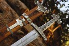 Medieval European Functional Viking Sword   Hand Forged Damascus Steel Full Tang