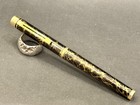 Sheaffer Targa 1044 Fountain Pen - Lacque Filigree Golden Black Nos  bfp574 
