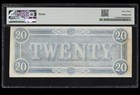 Pmg Cu63  T-67  20 1864 Confederate States Civil War Obsolete Banknote Currency