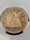 1875-s Twenty Cent Coin 20c - Cac Graded Xf45 Details - Cleaned Light Toner