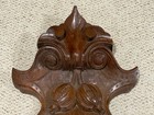 Large Antique Carved Wood Pediment - 24  X 14 