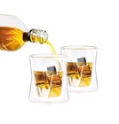 Double Wall Whiskey Glasses - 10 Oz Artisan Set Of 2 - Insulated Drinkware