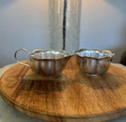 Vintage English Silver-plated Creamer And Sugar Bowl Set     Epns     Made In Englan