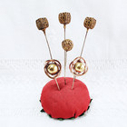Antique Victorian Square Brass Filagree Hat Pins Vintage 1930s Sold Individually