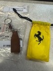Ferrari Brown Leather Keyring   Ferrari Key Holder    Sealed    70003777